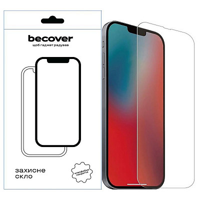Захисне скло BeCover для Apple iPhone 13/13 Pro Crystal Clear Glass 3D (709243)