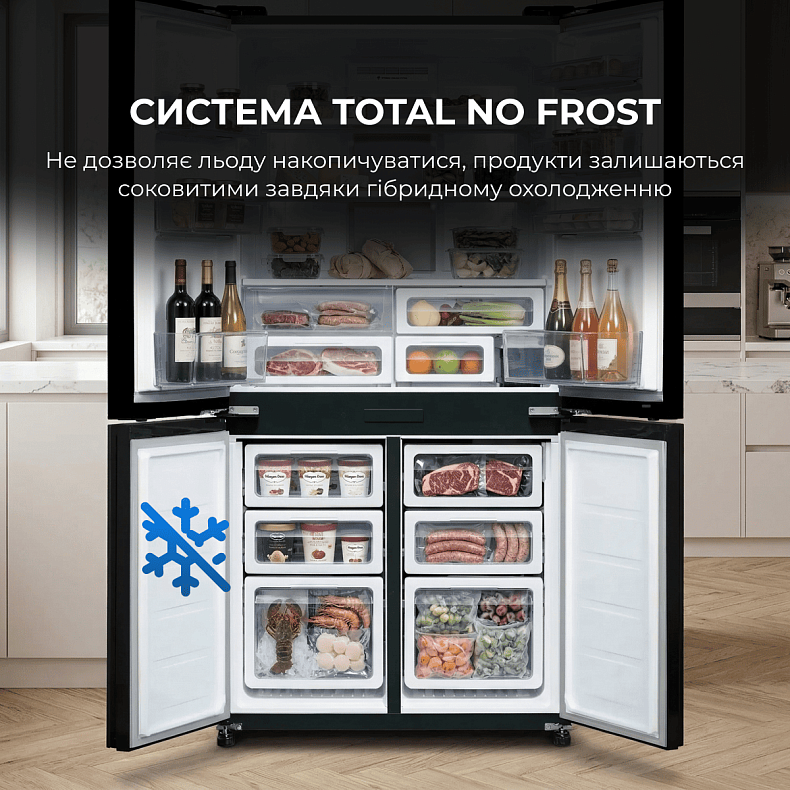 Багатодверний холодильник SHARP SJ-MP820C-SL