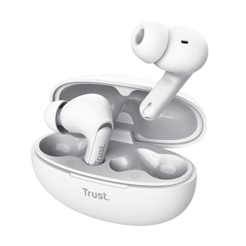 Наушники Trust Yavi Earbuds BT 5.3, ENC, SBC, Mic, Белый