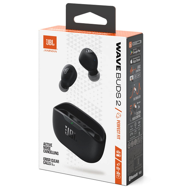 Навушники JBL Wave Buds 2 Black (JBLWBUDS2BLK)