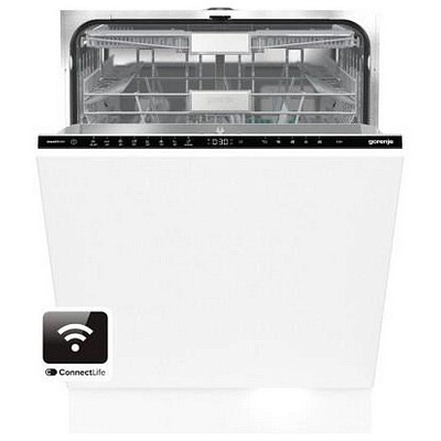 Посудомийна машина Gorenje вбудовувана, 16компл, інверторн, A+++, 60см, TotalDry, Wi-Fi, 3 кошики, б