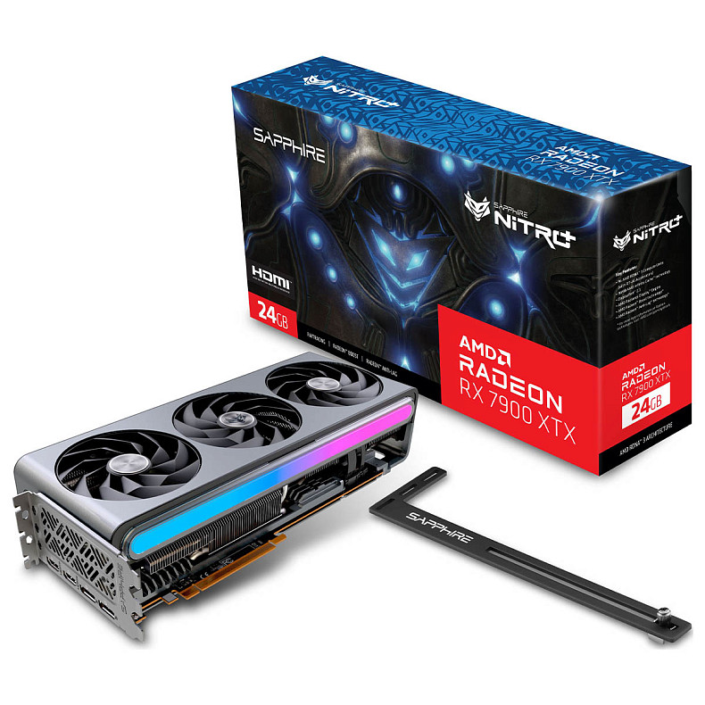 Видеокарта Sapphire Radeon RX 7900 XTX 24GB GDDR6 Nitro+ Gaming OC VAPOR-X