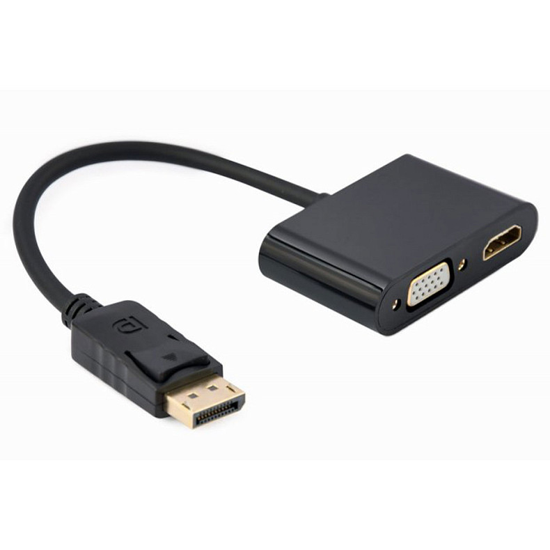 Адаптер-перехідник DisplayPort на HDMI/VGA