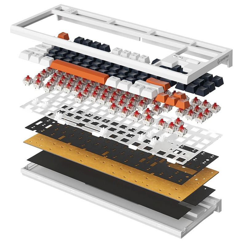 Клавиатура механическая GamePro MK180B (Red) с Hot-Swap RGB Blac