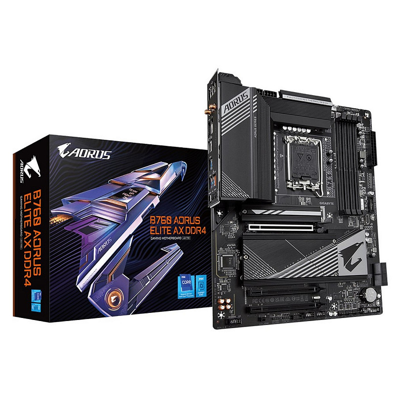 Материнська плата Gigabyte B760 Aorus Elite AX DDR4 Socket 1700