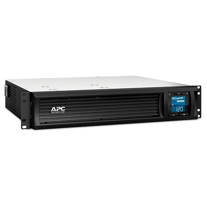 Источник бесперебойного питания APC Smart-UPS C 1000VA/600W, RM 2U, LCD, USB, SmartConnect, 4xC13