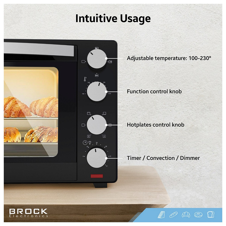 Электрическая печь BROCK TO 3002 B