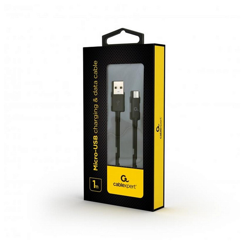 Кабель Cablexpert (CC-USB2P-AMmBM-1M) USB 2.0 A - microUSB B, преміум, 1м, чорний