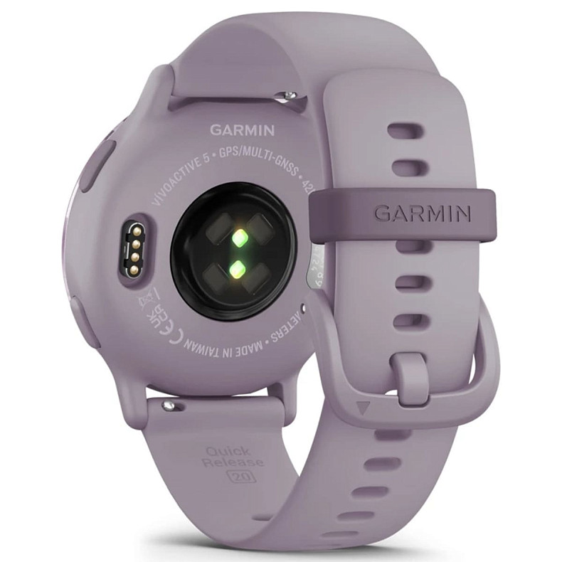 Спортивний годинник GARMIN Vivoactive 5 Metallic Orchid Aluminum Bezel with Orchid Case and Silicone Band