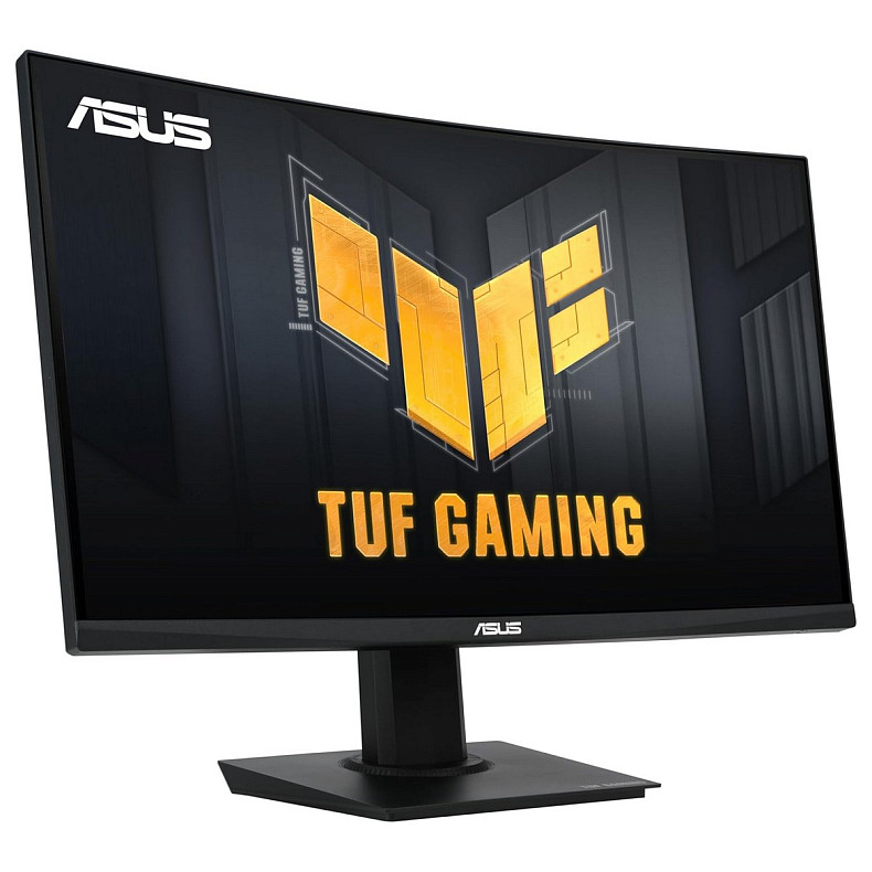 Монитор Asus 23.6" TUF Gaming VG24VQER 2xHDMI, DP, Audio, VA, 180Hz, 1ms, DCI-P3 90%, CURVED, Adapti