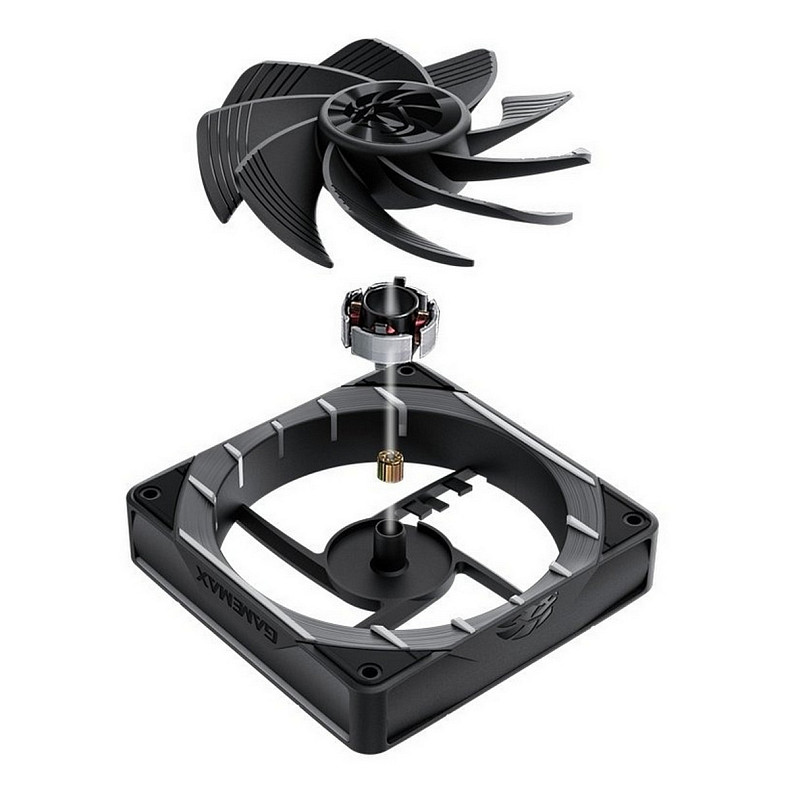 Вентилятор GameMax Tornado T12 ARGB-R Black