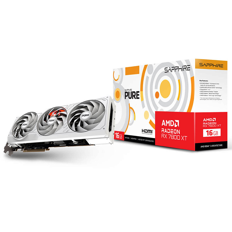 Відеокарта Sapphire Radeon RX 7800 XT 16GB GDDR6 Pure GAMING OC