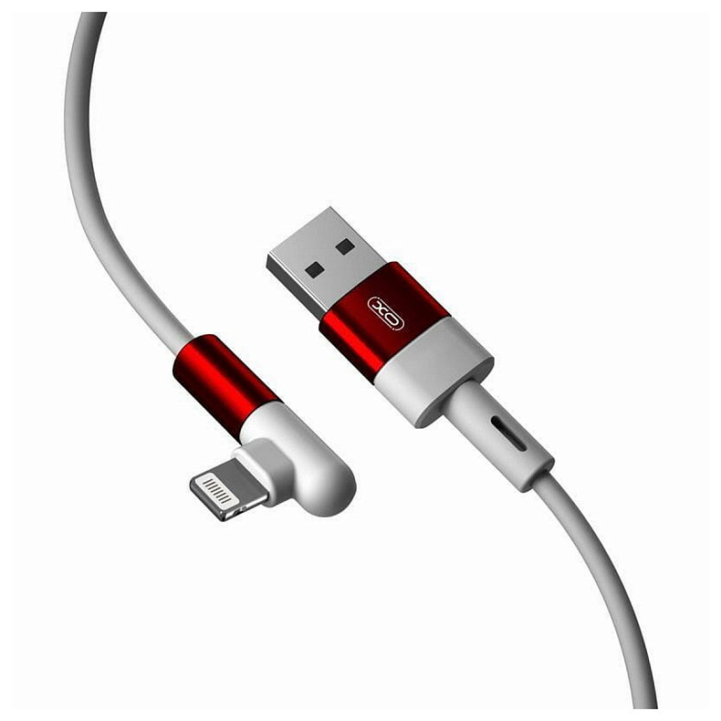 Кабель XO NB152 Elbow USB-Lightning 2.4A 1м White (6920680872466)