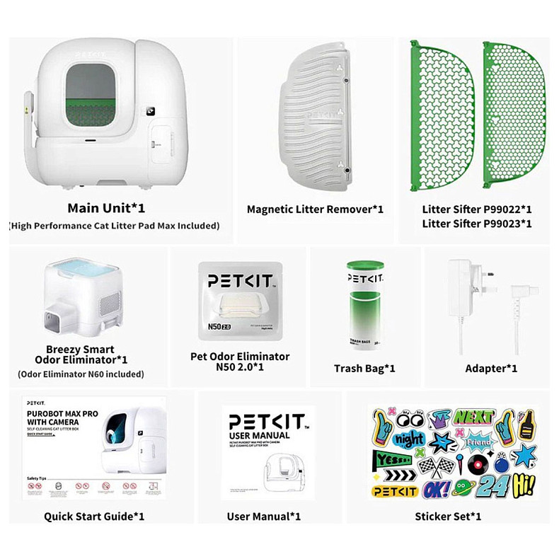 Смарт лоток Petkit Purobot Max Pro with cam self-clean P9904