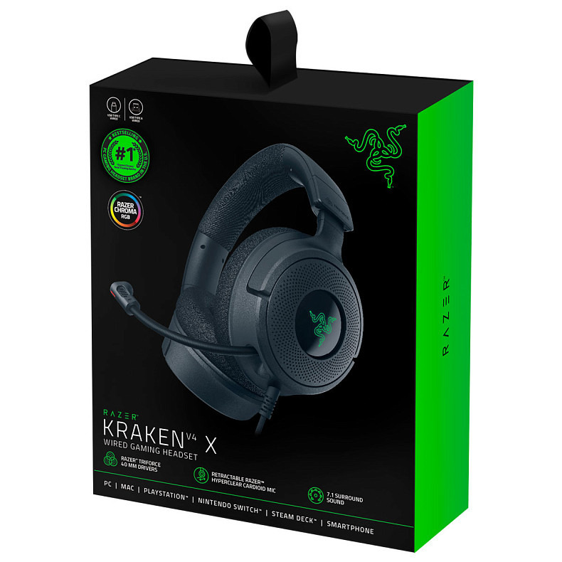 Наушники Razer Kraken V4 X Black (RZ04-05180100-R3M1)