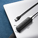 Хаб USB 3.2 Type A -> 4xUSB 3.2 Активный, 1м Черный CM416 Ugreen