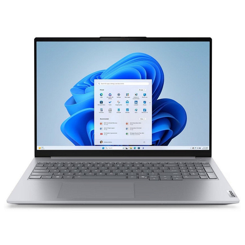 Ноутбук Lenovo ThinkBook 16-G8 16" WUXGA IPS AG, Intel U7-255H, 32GB, F1TB, UMA, Win11P, сірий