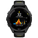 Спортивний годинник GARMIN Forerunner 265S Black Bezel and Case with Black/Amp Yellow Silicone Band