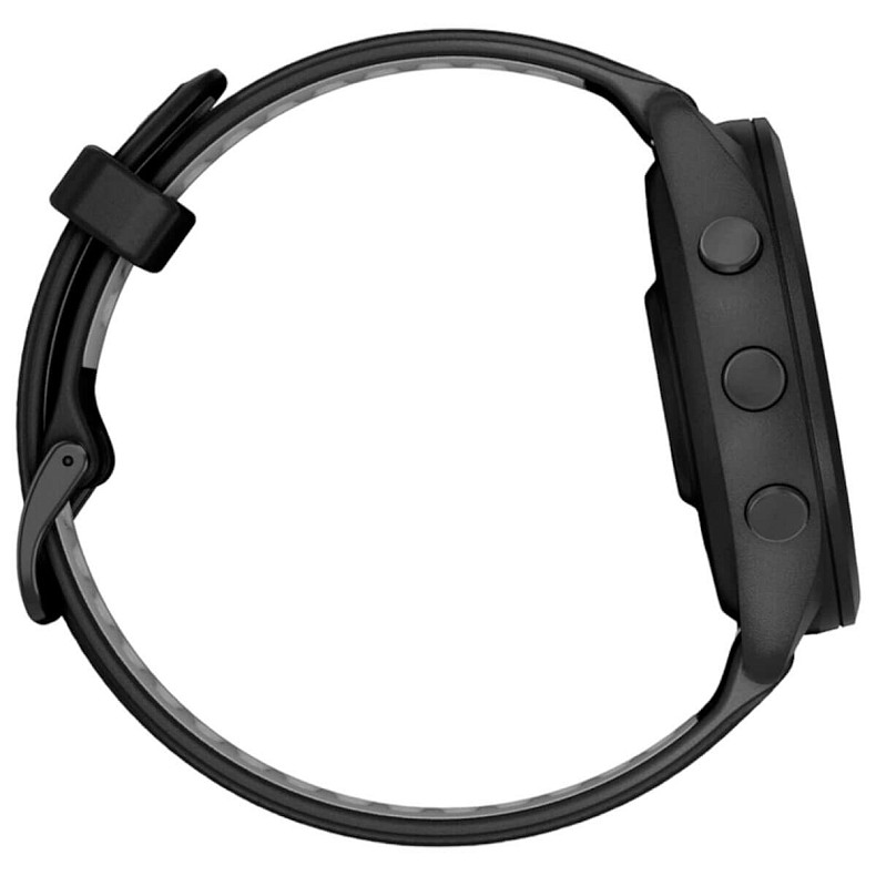 Спортивные часы GARMIN Forerunner 265 Black Bezel and Case with Black/Powder Gray Silicone Band