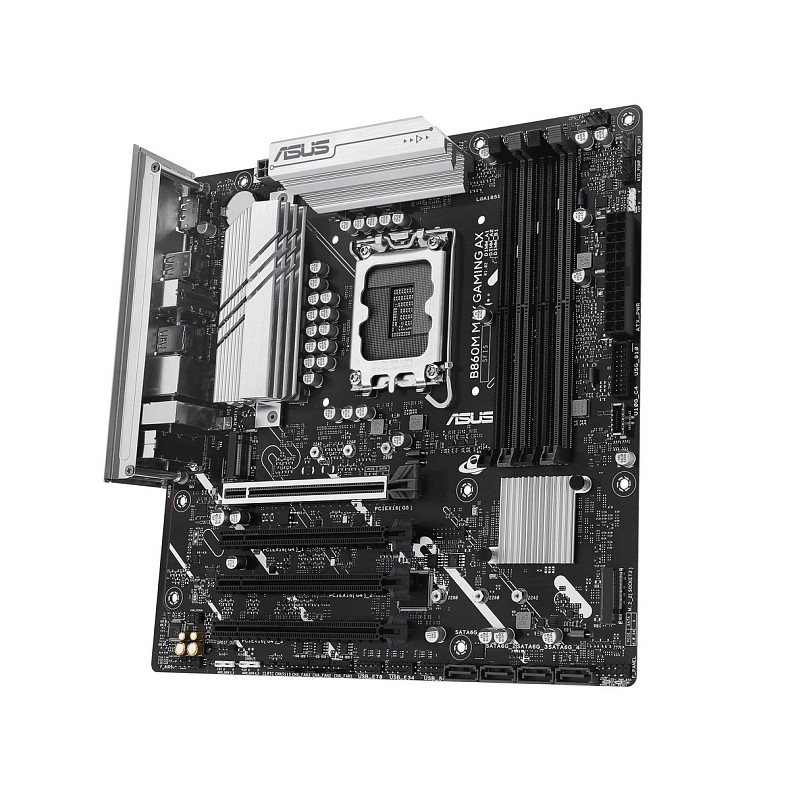 Материнcька плата ASUS B860M MAX GAMING AX s1851 B860 4xDDR5 M.2 DP USB Type-C Wi-Fi BT mATX