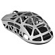 Мишка Attack Shark R2, Wireless/Bluetooth, 42000dpi. (PAW3950), 6кн., Silver gray