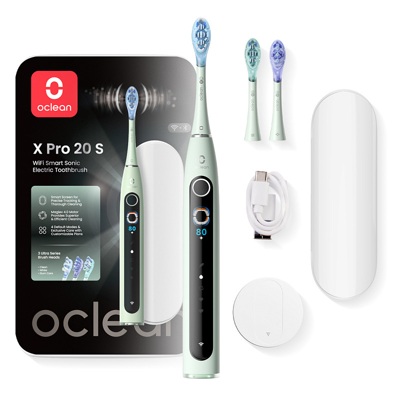 Электрическая зубная щетка Oclean X Pro 20 Set Green