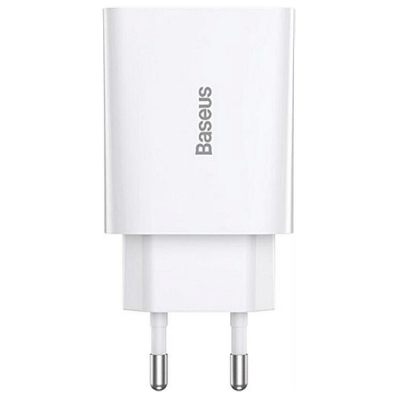 Зарядний пристрій Baseus (1USB-C 3A) 20W White (CCFS-SN02)