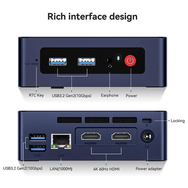 Неттоп Beelink Mini S12 Pro 16/500Gb