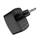 Зарядний пристрій Hoco C70A Cutting-Edge (1USB, 3А) QC3.0 Black (6931474706645) + кабель MicroUSB