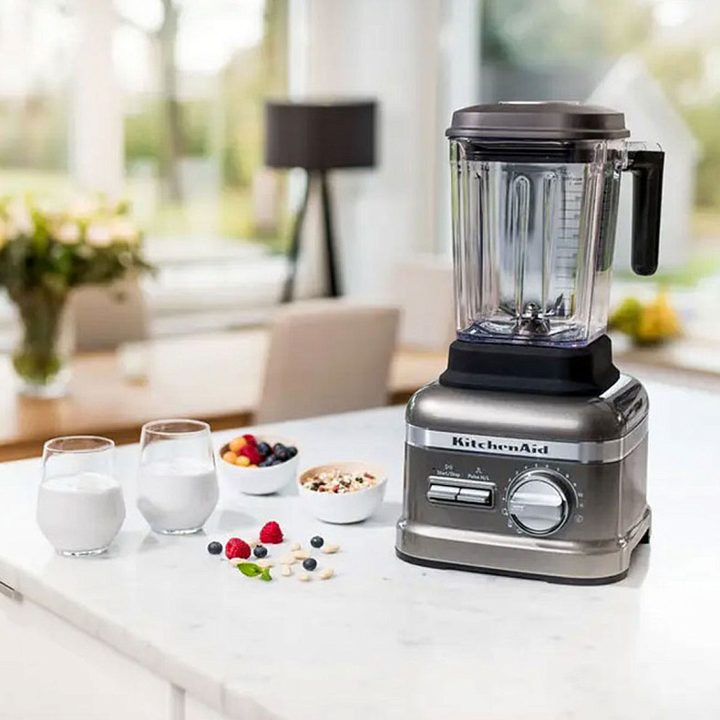 Блендер KitchenAid Artisan Power Plus 1,66 л 5KSB8270EMS срібний медальйон