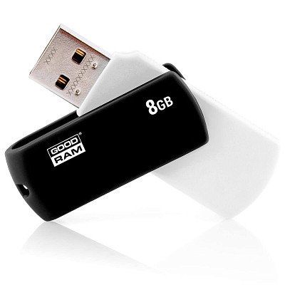 Флеш накопитель 8GB GOODRAM UCO2 (Colour Mix) Black/White (UCO2-0080KWR11)