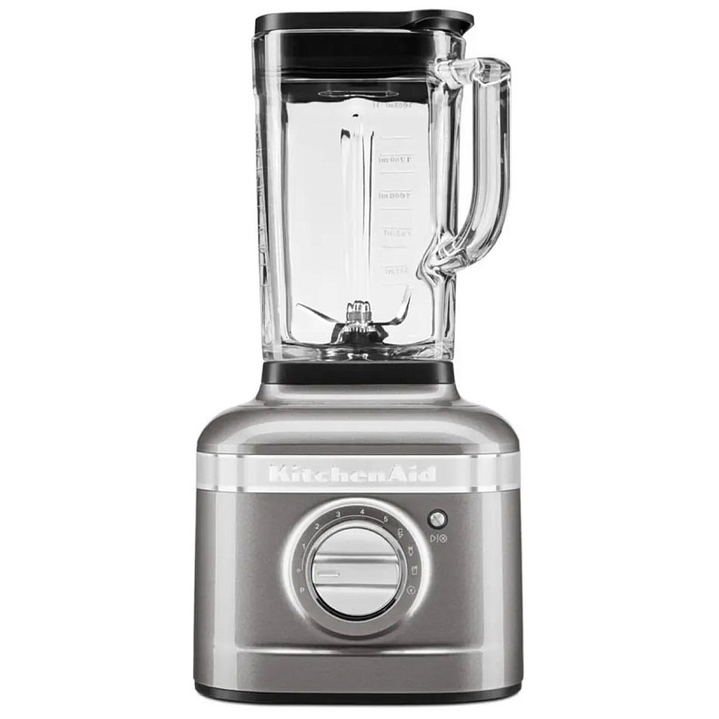 Блендер KitchenAid Artisan K400 1,4 л 5KSB4026EMS зі скляним стаканом срібний медальйон