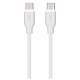 Кабель 2E USB-C > USB-C, 1м, 60Вт, Glow, білий