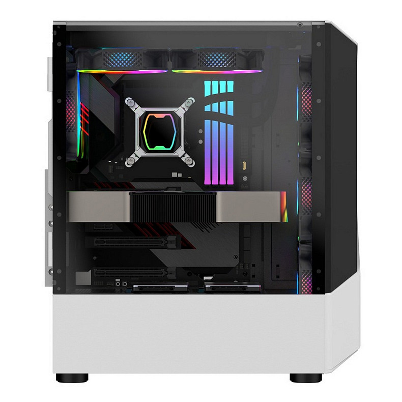 Корпус 1stPlayer F3-A-WH-4F1-PS-600FK-EU White 600W