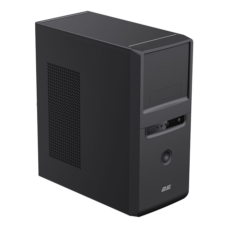 Корпус 2E TeamX TMX01 з БЖ 2E ATX400W 2xUSB2.0 1x80мм VGA 310мм, ATX чорний