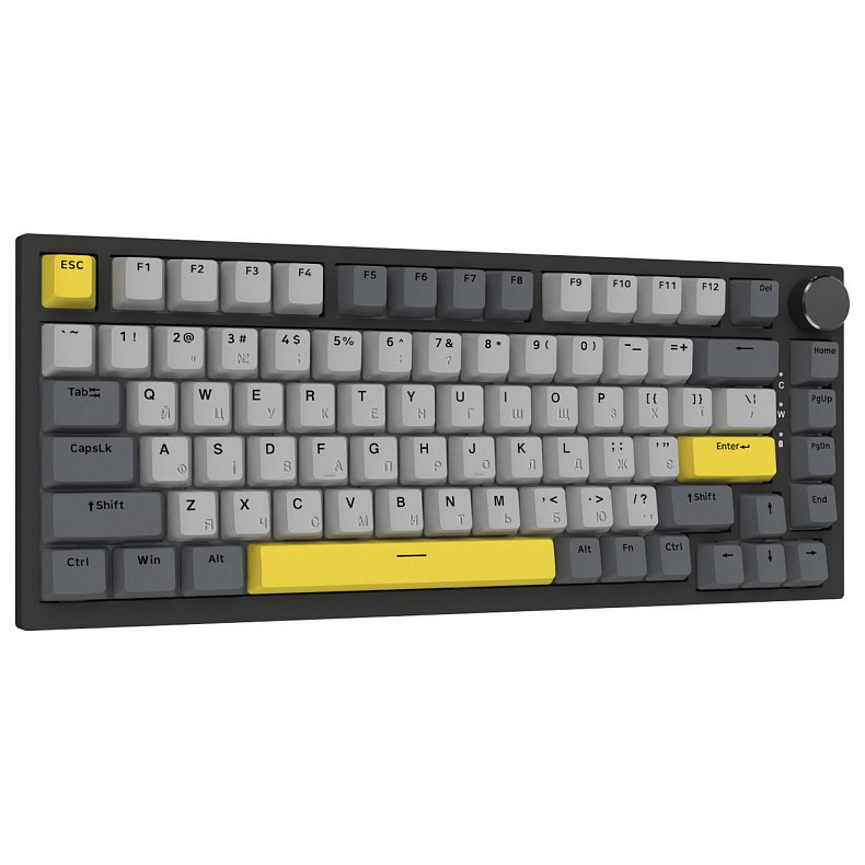 Клавіатура Ajazz AK820 Sea Salt Switch Black USB-C (AK820-SS-BGY)
