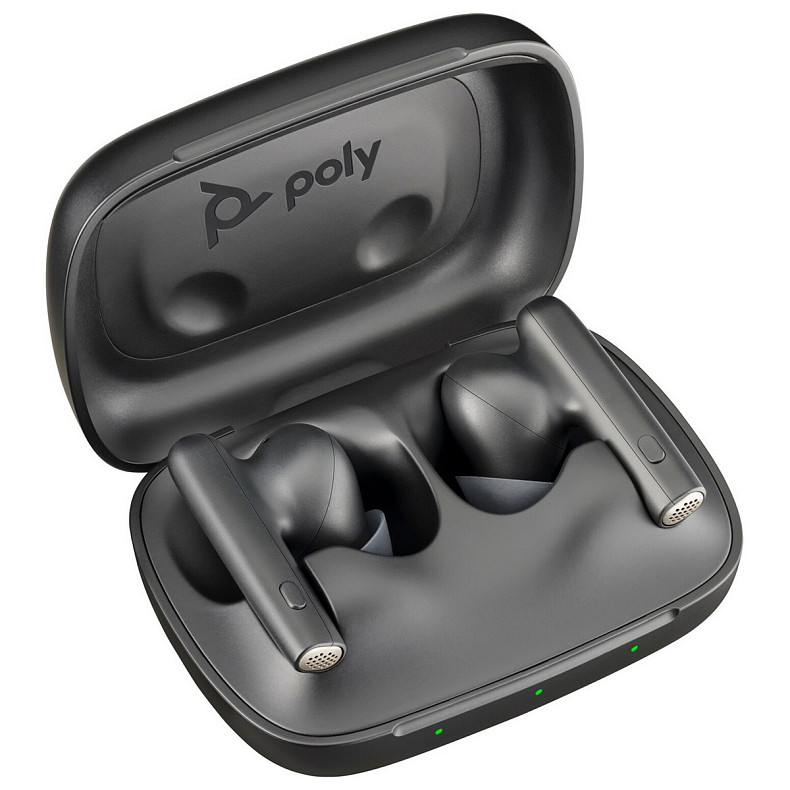 Наушники с микрофоном Poly TWS Voyager Free 60 Earbuds+BT700A+BCHC Black