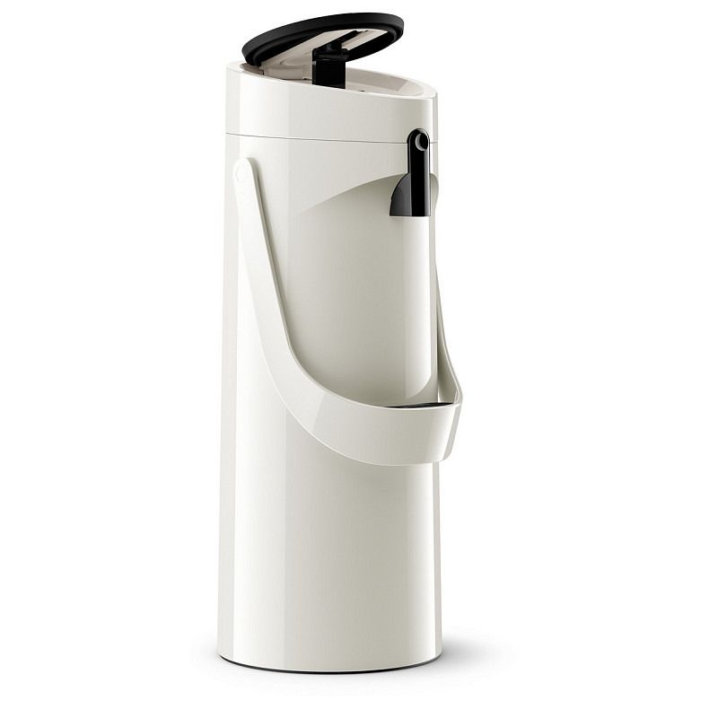 Термос Tefal Ponza Pump, 1.9л, пластик, скло, білий (K3140214)