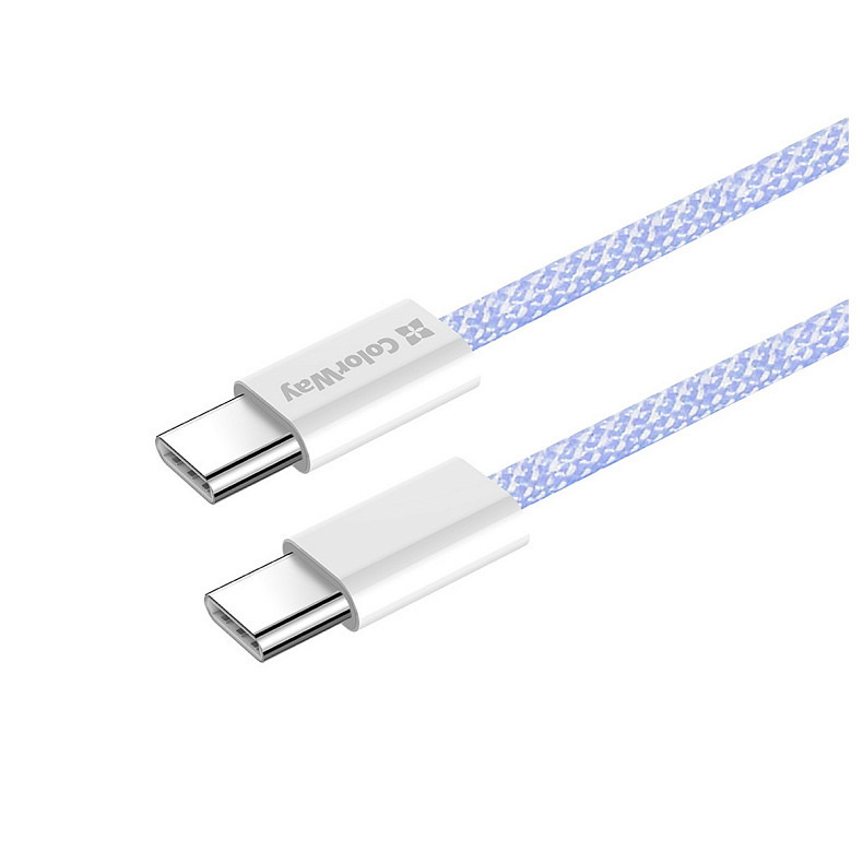 Кабель ColorWay USB Type-C + USB Type-C (M/M), 3.0 А, 1 м, Purple (CW-CBPDCC061-PU)