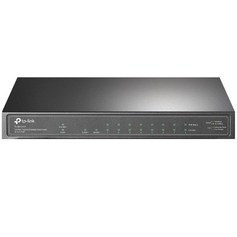 Коммутатор TP-Link TL-SG1210P (9хGE PoE+, 1xSFP/RJ-45, Max PoE 63 W)