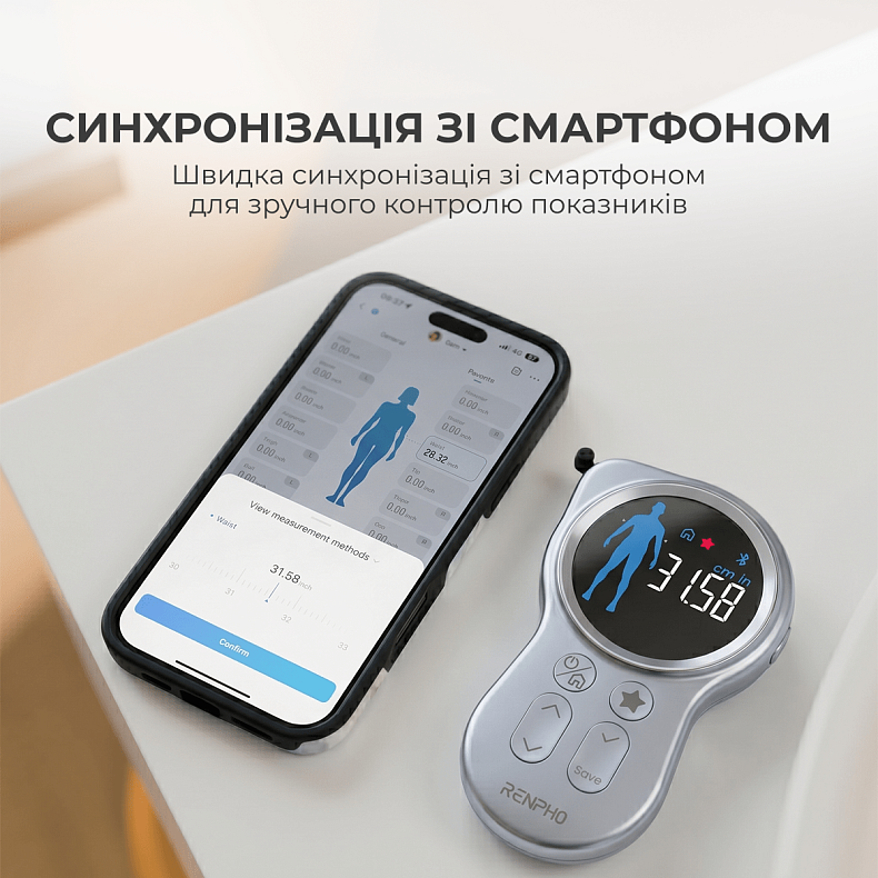 Умная измерительная рулетка RENPHO Smart Tape Measure