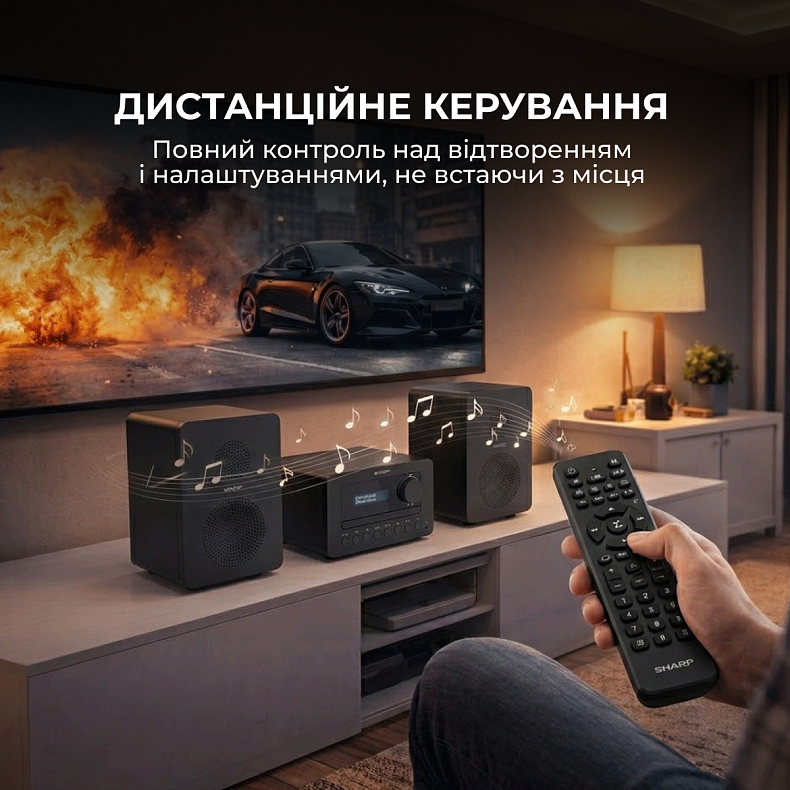 Музичний центр Sharp XL-B520D(BK) Black