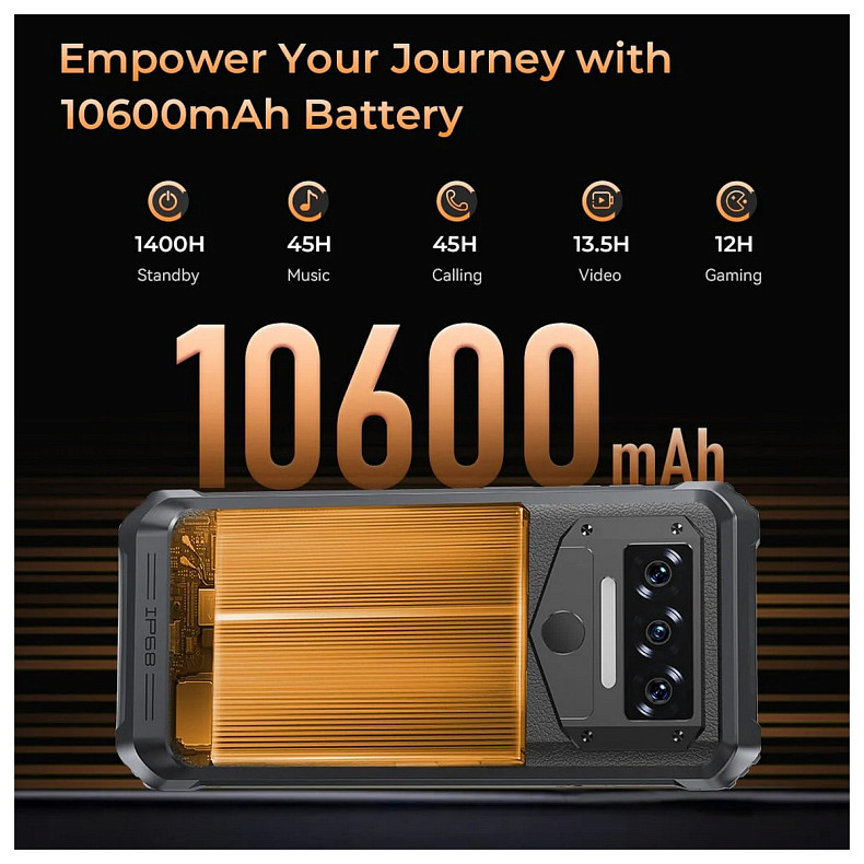 Смартфон Oukitel WP38 6/256GB Black