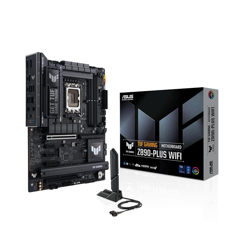 Материнская плата ASUS TUF GAMING Z890-PLUS WIFI s1851 Z890 4xDDR5 M.2 DP HDMI Wi-Fi BT ATX