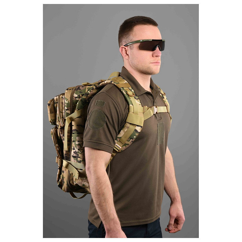 Рюкзак тактичний 2Е, 45L, Laser Cut, камуфляж (2E-MILTACBKP-45L-MC)