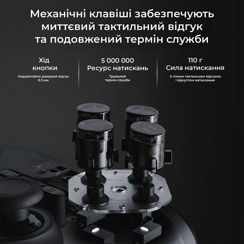 Бездротовий геймпад Ajazz GP100 Black (GP100-B)