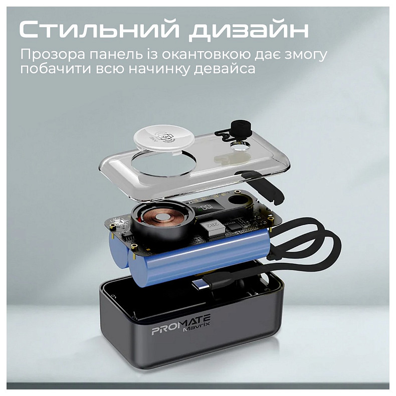 Универсальная мобильная батарея Promate Mavrix 10000mAh 35W Black (mavrix.black)