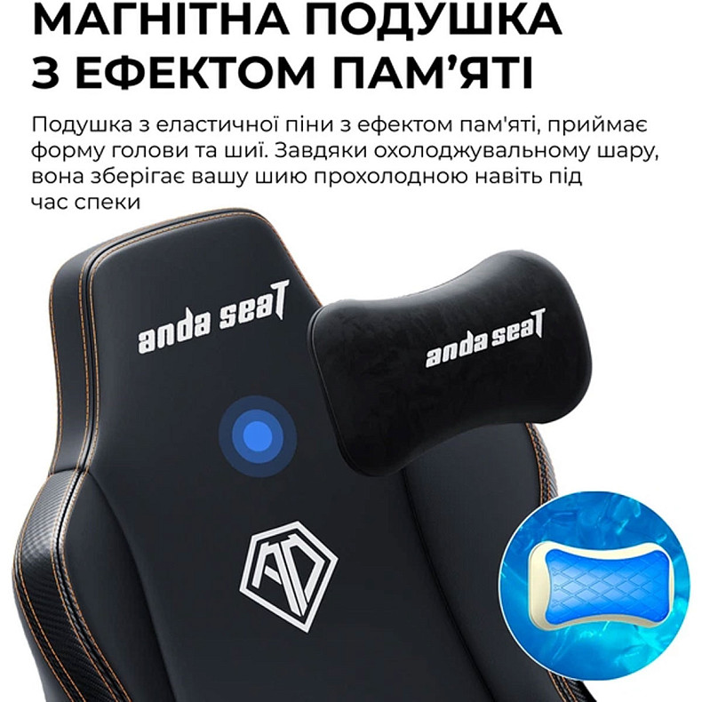 Крісло ігрове Anda Seat Kaiser 3E XL Gray Blue Fabric