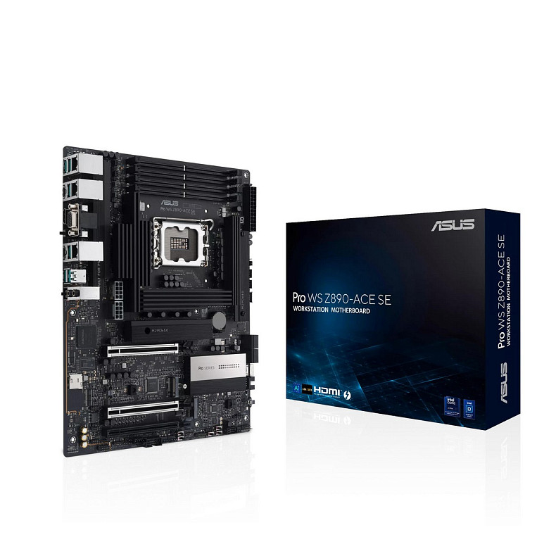 Материнская плата ASUS PRO WS Z890-ACE SE s1851 Z890 4xDDR5 M.2 HDMI USB Type-C D-Sub Wi-Fi BT ATX
