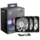 Набір із трьох вентиляторів MSI MAG F120 ARGB 120MM 3 PACK (3RB) - Уцінка
